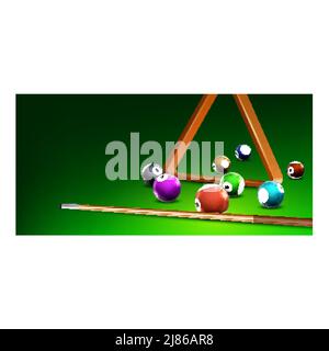 Billard-Turnier Und Championship Event Vektor Stock Vektor