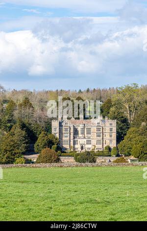 Early 17. Century Fountains Hall in der Nähe von Ripon, North Yorkshire, England Stockfoto