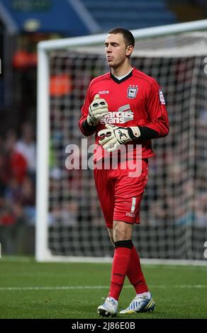 1.. Januar 2013 - FA Cup Fußball - Aston Villa vs. Ipswich Town - Scott Loach of Ipswich Town - Foto: Paul Roberts / Pathos. Stockfoto