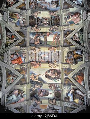Absetzung Christi durch Salviati Cecchino, Francesco de Rossi (1510-63); Palazzo Pitti, Florenz, Italien; Italienisch, Außerhalb des Urheberrechts. Stockfoto