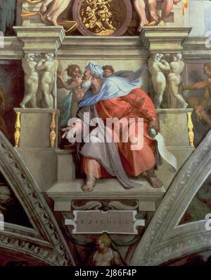 Apollo Flaying Marsyas, um 1618 (Öl auf Leinwand) von Guercino (Giovanni Francesco Barbieri) (1591-1666); Palazzo Pitti, Florenz, Italien; Italienisch, Außerhalb des Urheberrechts. Stockfoto