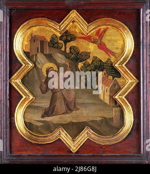 Szene aus dem Leben des heiligen Johannes des Evangelisten von Bedoli, Girolamo Mazzola (um 1500-69); Palazzo Ducale & Museo, Mantua, Lombardei, Italien; Italienisch, Außerhalb des Urheberrechts. Stockfoto