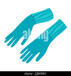 Elegante Handschuhe - modernes flaches Design einzelne isolierte Objekte Stock Vektor