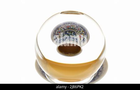 Nahaufnahme des türkischen Kaffees auf einem Hintergrund Stockfoto