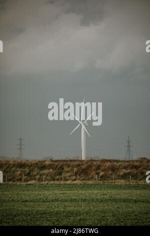 Little Cheyne Court Wind Farm, Kent, Großbritannien Stockfoto