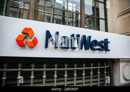 Natwest Bank Branch, London Stockfoto
