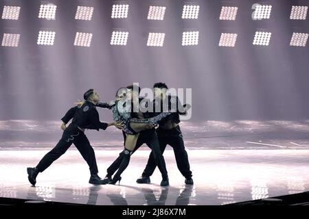 Turin, Italien. 13.. Mai 2022. 2022-05-13 14:12:16 TURIN - Chanel aus Spanien während der Generalprobe des Finales des Eurovision Song Contest. ANP SANDER KING netherlands Out - belgium Out Credit: ANP/Alamy Live News Stockfoto