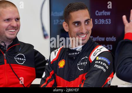 Berlin, Deutschland. 13.. Mai 2022. BUEMI Sébastien (SWI), Nissan e.Dams, Nissan IM03, Portrait während des Berlin ePrix 2022, 5. Treffen der ABB FIA Formel-E-Weltmeisterschaft 2021-22, auf dem Stadtkurs des Flughafens Tempelhof vom 13. Bis 15. Mai in Berlin - Foto Frédéric Le Floch / DPPI Credit: DPPI Media/Alamy Live News Stockfoto