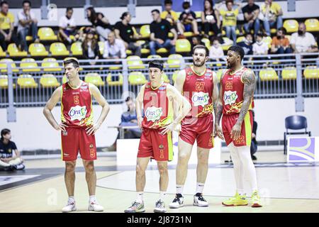 Italien. 12.. Mai 2022. Italien, Turin, 12 Maggio 2022, 3. Spiel blass aus dem italienischen Championat A2 der Lega Nazionale Pallacanestro reale Muta Torino gegen Orasi Ravenna. Torino Win 97-96 die Serie ist jetzt auf 2-1 für Ravenna (Foto von Norberto Maccagno/Pacific Press) Quelle: Pacific Press Media Production Corp./Alamy Live News Stockfoto