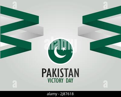 Pakistan Sieg Tag Feier Hintergrund Vorlage Design im Vektor-Format Stock Vektor