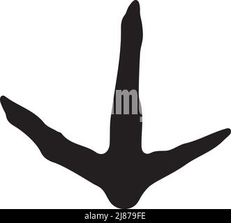 vektordarstellung einer türkei-Strecke. Stock Vektor