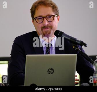 Modena, Italien. 13.. Mai 2022. Modena, Telmo Pievani im Stadtmuseum für „Primordiali“. Kredit: Fadege/Alamy Live Nachrichten Stockfoto