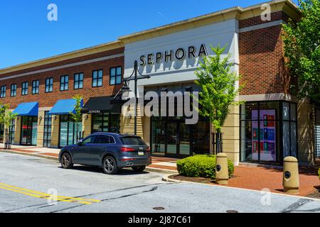 Exton, PA, USA - 10. Mai 2022: Sephora ist eine französische multinationale Kette von Körperpflege- und Beauty-Stores, die 1969 in Paris gegründet wurde. Es hat 2600 Speicher Stockfoto