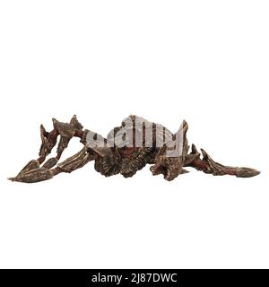 Alien Creature Isolated, 3D Illustration, 3D Rendering Stockfoto