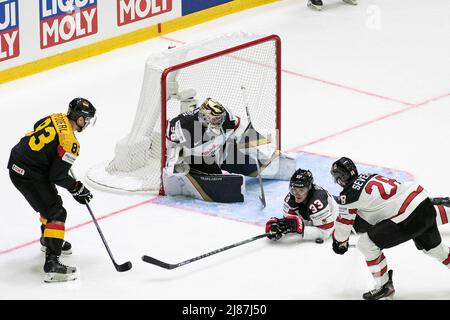 Helsinki, Finnland. 13.. Mai 2022. IIHF-Finnland während der Weltmeisterschaft - Deutschland gegen Kanada, Eishockey in Helsinki, Finnland, Mai 13 2022 Quelle: Independent Photo Agency/Alamy Live News Stockfoto