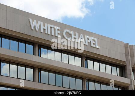 Bürogebäude der White Chapel im Londoner Stadtteil Tower Hamlets Stockfoto
