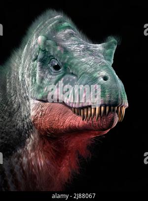 Tyrannosaurus Rex Head Study Stockfoto