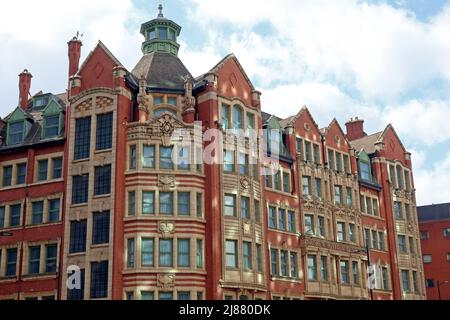 Joshua Hoyle and Sons Ltd., 50 Piccadilly, Manchester, Cotton Spinning and Manufacturing Company (1893-1939). Lagerhaus jetzt das Malmaison Hotel Stockfoto