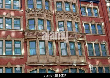 Joshua Hoyle and Sons Ltd., 50 Piccadilly, Manchester, Cotton Spinning and Manufacturing Company (1893-1939). Lagerhaus jetzt das Malmaison Hotel Stockfoto