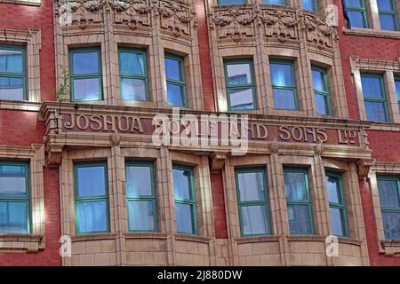 Joshua Hoyle and Sons Ltd., 50 Piccadilly, Manchester, Cotton Spinning and Manufacturing Company (1893-1939). Lagerhaus jetzt das Malmaison Hotel Stockfoto