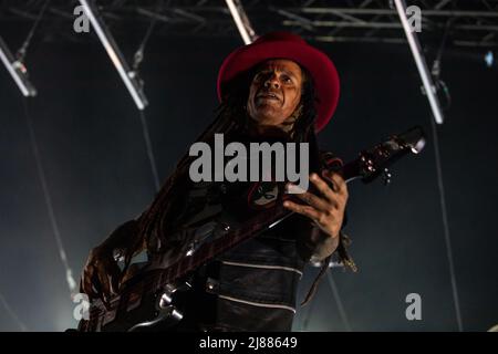 Mai. 13. 2022. Zagreb, Kroatien - Mark Richardson Schlagzeuger von der Band Skunk Anansie, mit einem Live-Konzert Stockfoto