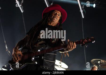 Mai. 13. 2022. Zagreb, Kroatien - Mark Richardson Schlagzeuger von der Band Skunk Anansie, mit einem Live-Konzert Stockfoto