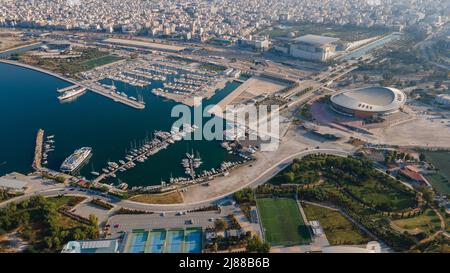 Marina floisvou und die Umgebung,Palaio Faliro,Athen,Griechenland Stockfoto