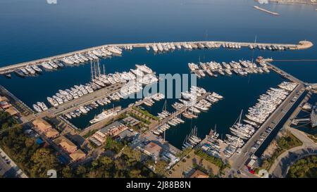 Marina floisvou und die Umgebung,Palaio Faliro,Athen,Griechenland Stockfoto