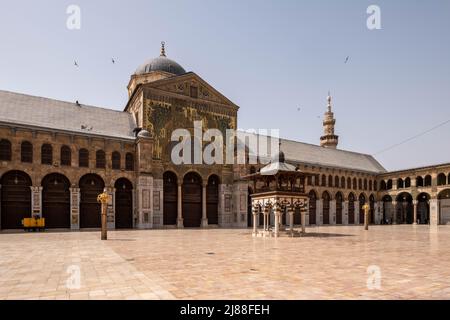 Damaskus, Syrien - Mai 2022: Die Umayyad-Moschee, auch bekannt als die große Moschee von Damaskus Stockfoto