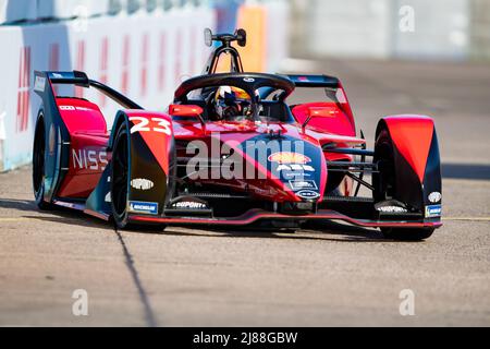 Berlin, Deutschland. 14.. Mai 2022. 23 BUEMI Sébastien (SWI), Nissan e.Dams, Nissan IM03, Aktion während des Berlin ePrix 2022, 5. Treffen der ABB FIA Formel E Weltmeisterschaft 2021-22, auf dem Stadtkurs des Flughafens Tempelhof vom 13. Bis 15. Mai in Berlin - Foto Joao Filipe / DPPI Quelle: DPPI Media/Alamy Live News Stockfoto