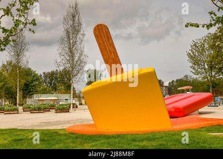 Almere, Niederlande, Mai 2022. Kunstobjekte auf der Floriade Expo 2022 in Almere. Hochwertige Fotos Stockfoto