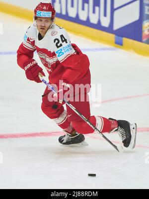 Helsinki, Finnland. 14.. Mai 2022. Helsinki, Finnland. 14.. Mai 2022. Nikolaj EHLERS, DAN 24 im Spiel DÄNEMARK - KASACHSTAN IIHF EISHOCKEY-WELTMEISTERSCHAFT Gruppe B in Helsinki, Finnland, 14. Mai 2022, Saison 2021/2022 © Peter Schatz / Alamy Live News Credit: Peter Schatz/Alamy Live News Stockfoto