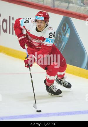 Helsinki, Finnland. 14.. Mai 2022. Helsinki, Finnland. 14.. Mai 2022. Nikolaj EHLERS, DAN 24 im Spiel DÄNEMARK - KASACHSTAN IIHF EISHOCKEY-WELTMEISTERSCHAFT Gruppe B in Helsinki, Finnland, 14. Mai 2022, Saison 2021/2022 © Peter Schatz / Alamy Live News Credit: Peter Schatz/Alamy Live News Stockfoto