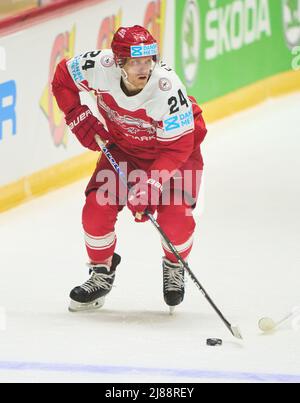Helsinki, Finnland. 14.. Mai 2022. Helsinki, Finnland. 14.. Mai 2022. Nikolaj EHLERS, DAN 24 im Spiel DÄNEMARK - KASACHSTAN IIHF EISHOCKEY-WELTMEISTERSCHAFT Gruppe B in Helsinki, Finnland, 14. Mai 2022, Saison 2021/2022 © Peter Schatz / Alamy Live News Credit: Peter Schatz/Alamy Live News Stockfoto