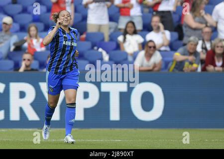 ROTTERDAM - Chasity Grant von Ajax feiert den 0-3 während des niederländischen Eredivisie-Frauenkampfes zwischen Feyenoord vr1 und Ajax vr1 am 14. Mai 2022 im Feyenoord Stadium de Kuip in Rotterdam, Niederlande. ANP GERRIT VAN COLOGNE Stockfoto