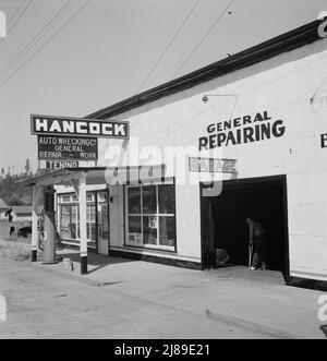 West-Washington, Thurston County, Tenino. Gegenüber der Hauptstraße, am südlichen Ende der Stadt an der US 99. Stockfoto