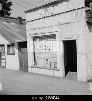 Western Washington, Thurston County, Tenino, Washington. Im Zentrum der Stadt. Stockfoto