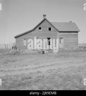 [Ohne Titel, möglicherweise in Zusammenhang mit: Nahaufnahme des verlassenen Trockenlandbauernhofs im Columbia Basin. Washington, Grant County, eine Meile östlich von Quincy.] Stockfoto