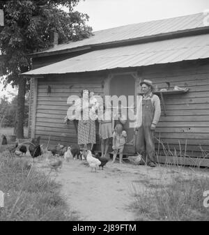 [Ohne Titel, möglicherweise verwandt mit: Tabak-Pächter mit seiner ältesten Tochter. Person County, North Carolina]. Stockfoto