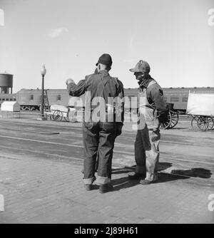 Yardmen. Grand Island, Nebraska. Stockfoto