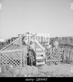 Highway City, Kalifornien. In Der Nähe Von Fresno. Familie aus Oklahoma. Stockfoto