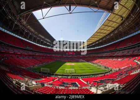 LONDON, GROSSBRITANNIEN. MAI 14. Wembley Stadium im Rahmen des FA Cup Finales zwischen Chelsea und Liverpool im Wembley Stadium, London am Samstag, 14.. Mai 2022. (Kredit: Federico Maranesi | MI Nachrichten) Kredit: MI Nachrichten & Sport /Alamy Live Nachrichten Stockfoto