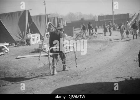 Hochwasserlager für Flüchtlinge in Forrest City, Arkansas. Stockfoto