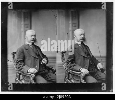 Terence John Quinn aus New York, 1865-1880. Quinn, Hon. Terence John of N.Y. (c 1877), zwischen 1865 und 1880. LT. Co. B. 25. Reg. N.Y.M. wurde gutgeschrieben, den ersten Gefangenen, der während des [amerikanischen Bürgerkrieges] gefangen genommen wurde, gefangen genommen zu haben. [Politiker, Brauer und Soldat: Diente als Vizeleutnant in der Company B, 25. Regiment, Freiwillige der New Yorker Staatsmiliz der Unionsarmee]. Stockfoto