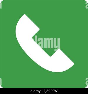 Telefonsymbol. Für Anrufe verwendete Vektoren. Bearbeitbarer Vektor. Stock Vektor
