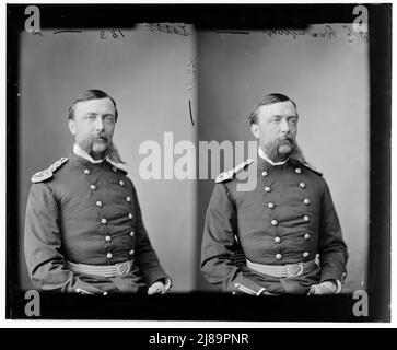 General Joseph Cabell Breckinridge Sr., 1865-1880. Breckinridge, General Joseph Cabell, USA, zwischen 1865 und 1880. [Diente während des amerikanischen Bürgerkrieges in der Union Army; Brigadegeneral in der regulären US-Armee; Generalinspekteur der Armee; Generalmajor der Freiwilligen im Spanisch-Amerikanischen Krieg]. Stockfoto