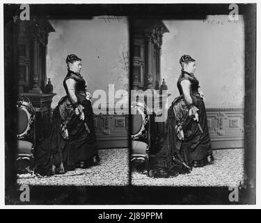First Lady Julia Grant, 1865-1880. Grant, Frau US, zwischen 1865 und 1880. [Ehefrau von Präsident Ulysses S. Grant]. Stockfoto