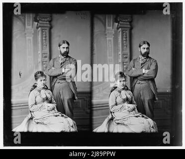 Satoris, Mr. &Amp; Mrs. (Nellie Grant), zwischen 1865 und 1880. Stockfoto