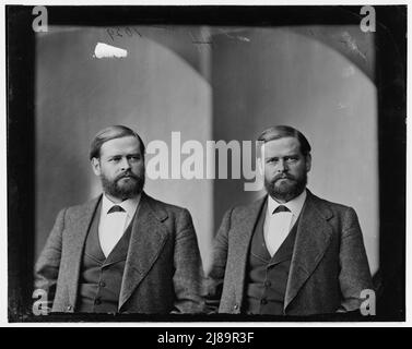 Julius Caesar Burrows of Michigan, 1865-1880. Höhlen, Hon. Julius Caesar von mich. (Capt. In 17. Mich. Inf.), zwischen 1865 und 1880. [Politiker und Offizier der Union Army im Michigan Infantry Regiment 17. während des amerikanischen Bürgerkrieges]. Stockfoto