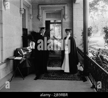 Ruggles, Gen., Sohn &amp; Tochter?, bei Soldier's Home, Zwischen 1890 und 1910. Stockfoto